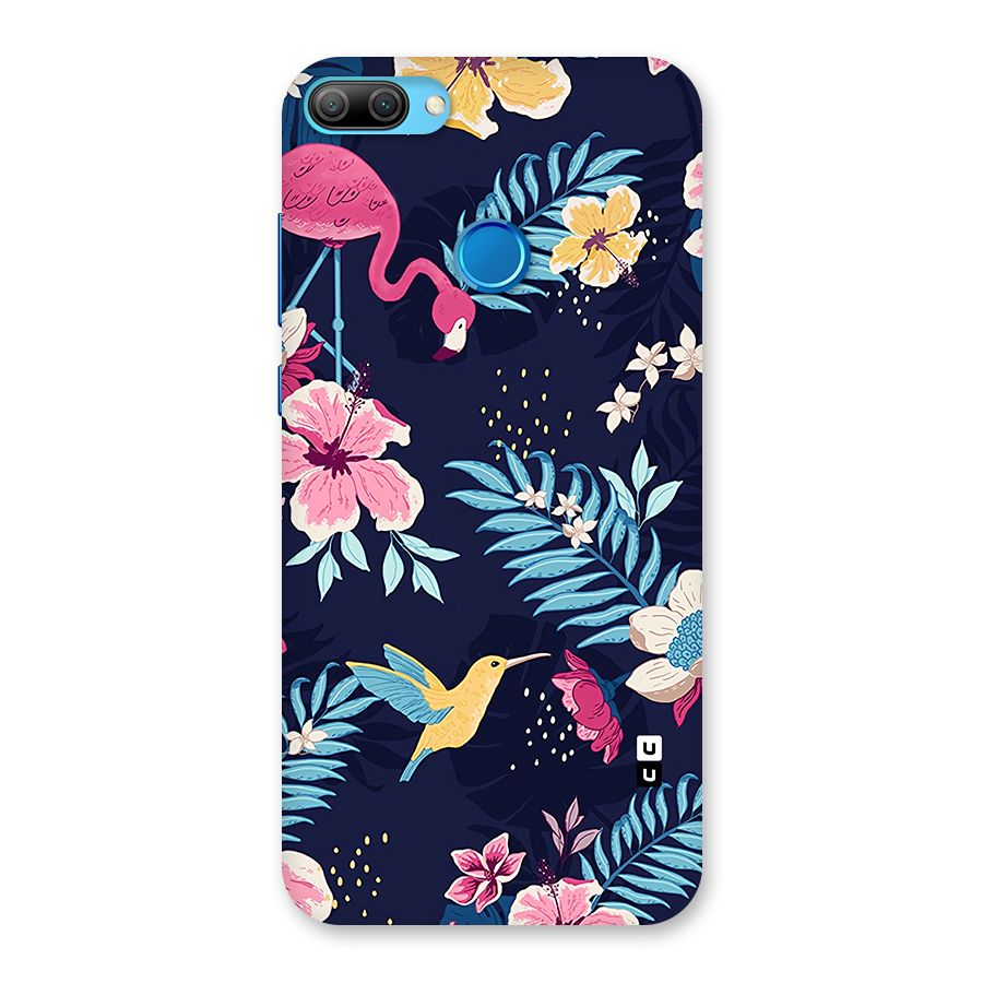 Tropical Flamingo Pattern Back Case for Honor 9N