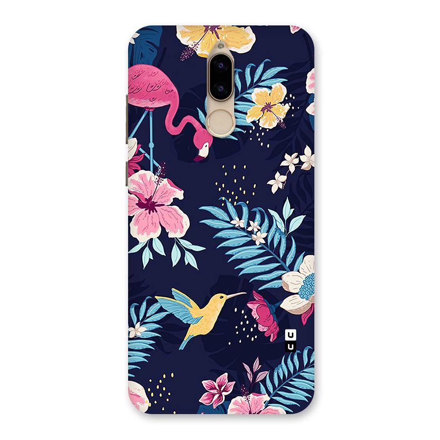 Tropical Flamingo Pattern Back Case for Honor 9i