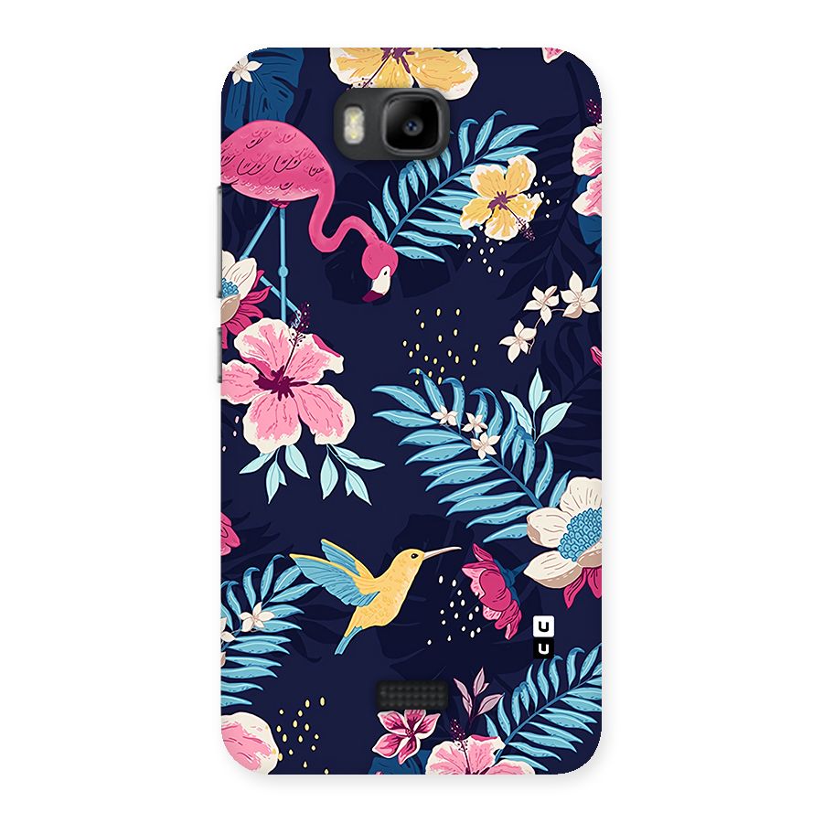 Tropical Flamingo Pattern Back Case for Honor Bee
