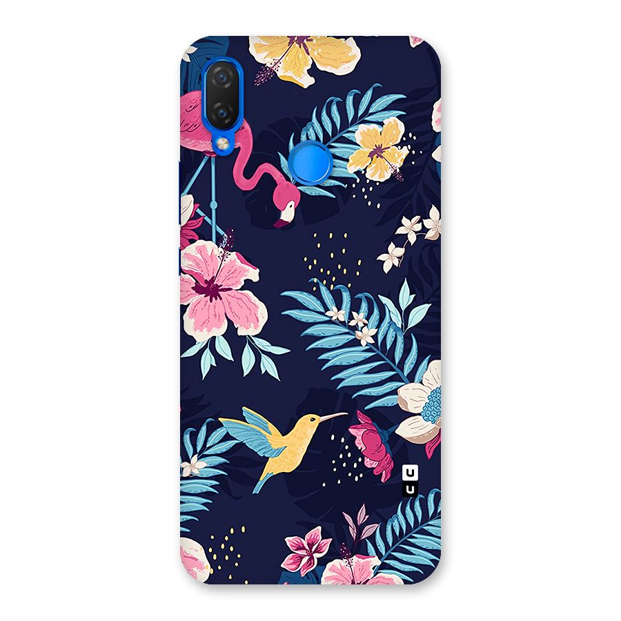 Tropical Flamingo Pattern Back Case for Huawei P Smart+