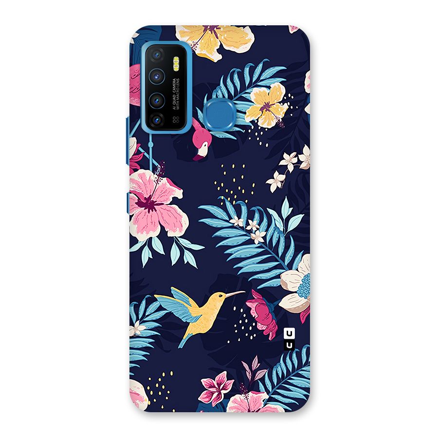 Tropical Flamingo Pattern Back Case for Infinix Hot 9