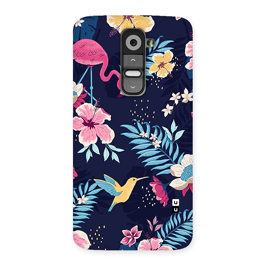 Tropical Flamingo Pattern Back Case for LG G2