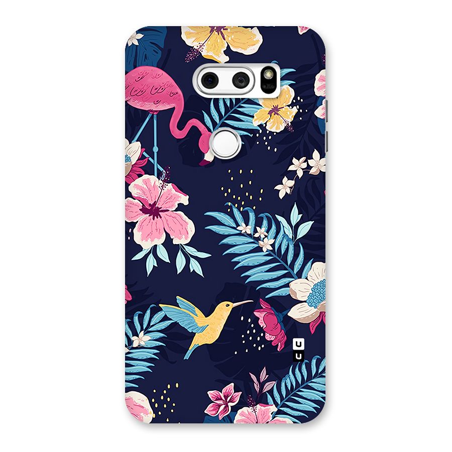 Tropical Flamingo Pattern Back Case for LG V30