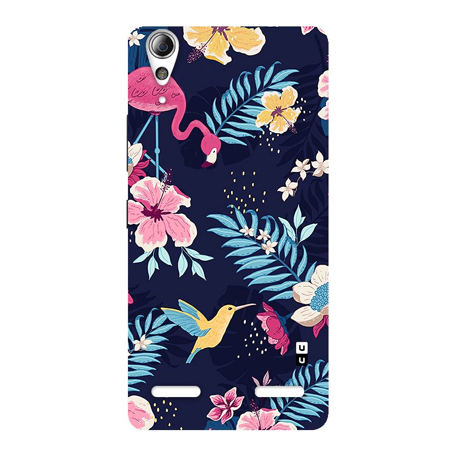Tropical Flamingo Pattern Back Case for Lenovo A6000 Plus
