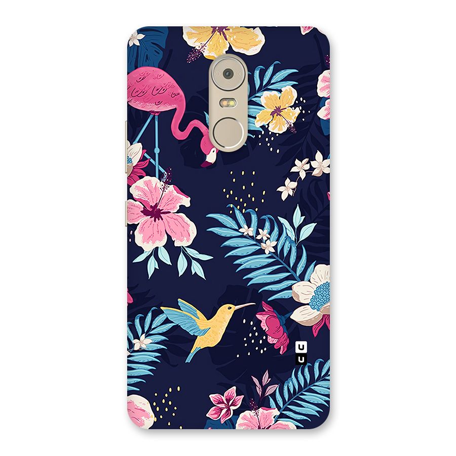 Tropical Flamingo Pattern Back Case for Lenovo K6 Note