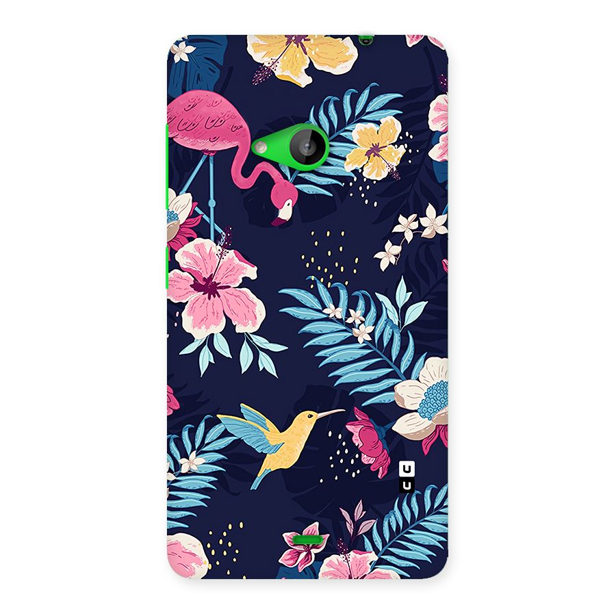 Tropical Flamingo Pattern Back Case for Lumia 535