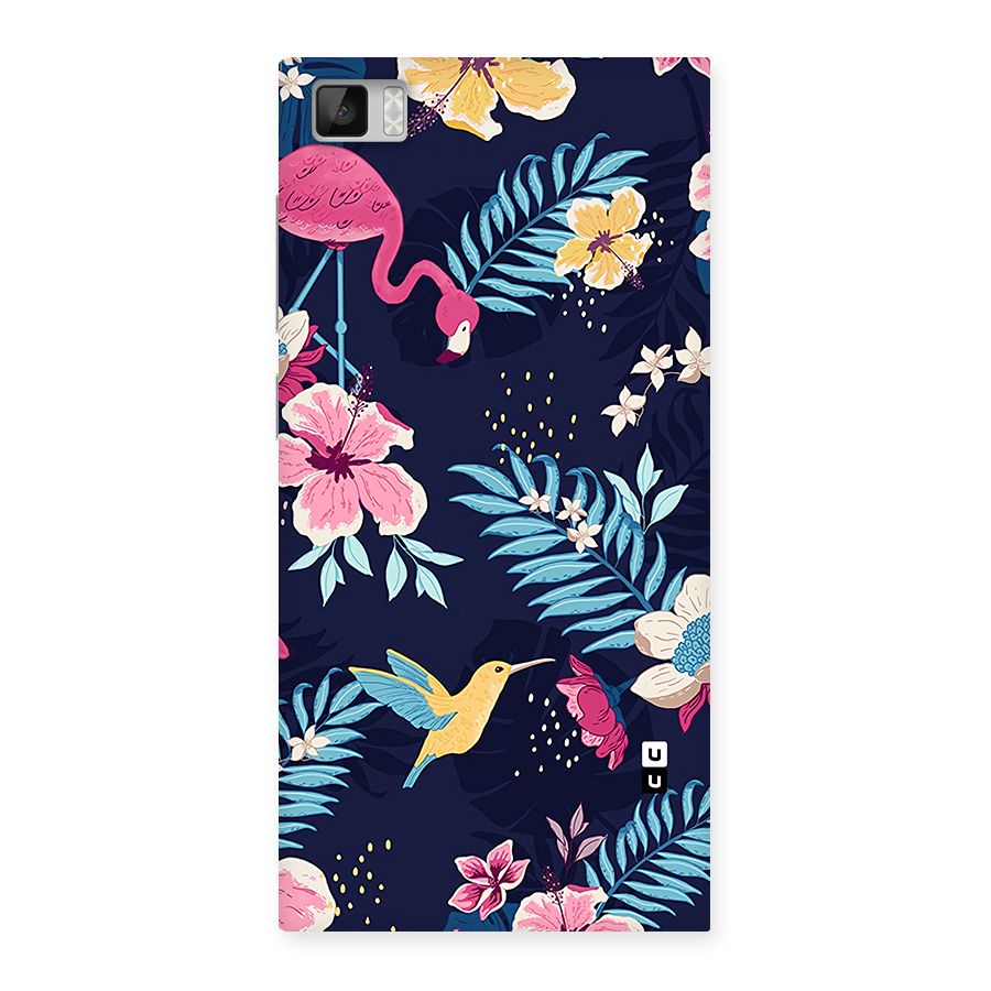 Tropical Flamingo Pattern Back Case for Mi3