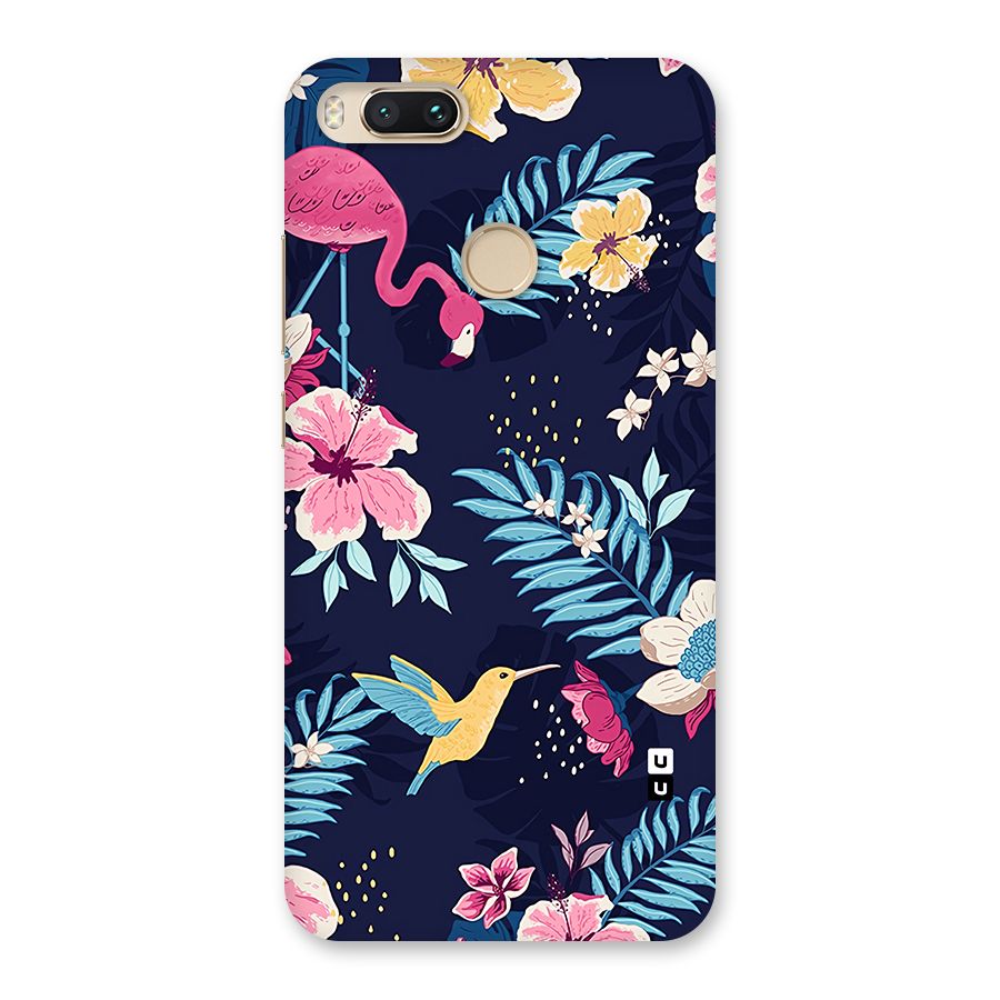 Tropical Flamingo Pattern Back Case for Mi A1