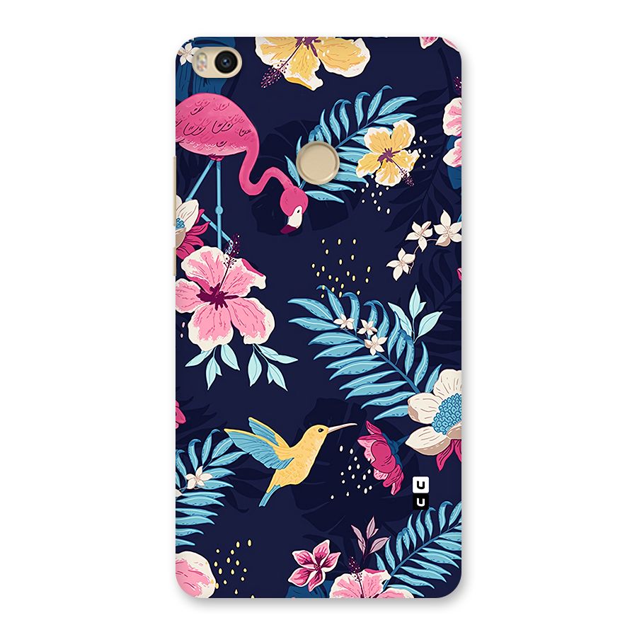 Tropical Flamingo Pattern Back Case for Mi Max 2