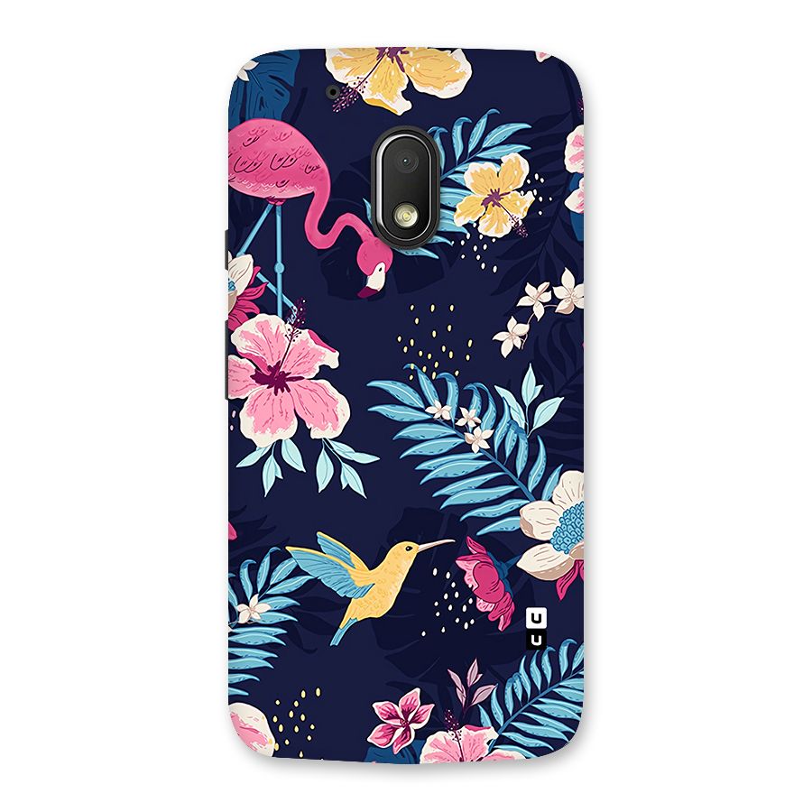 Tropical Flamingo Pattern Back Case for Moto G4 Play