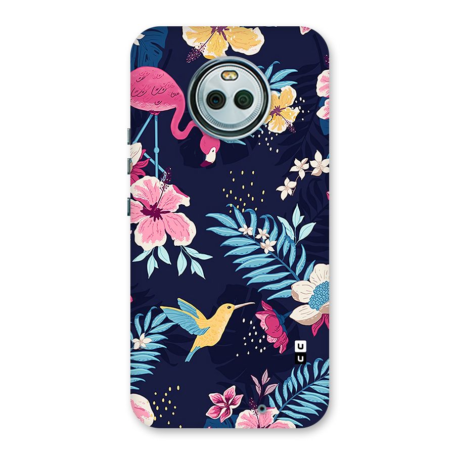Tropical Flamingo Pattern Back Case for Moto X4