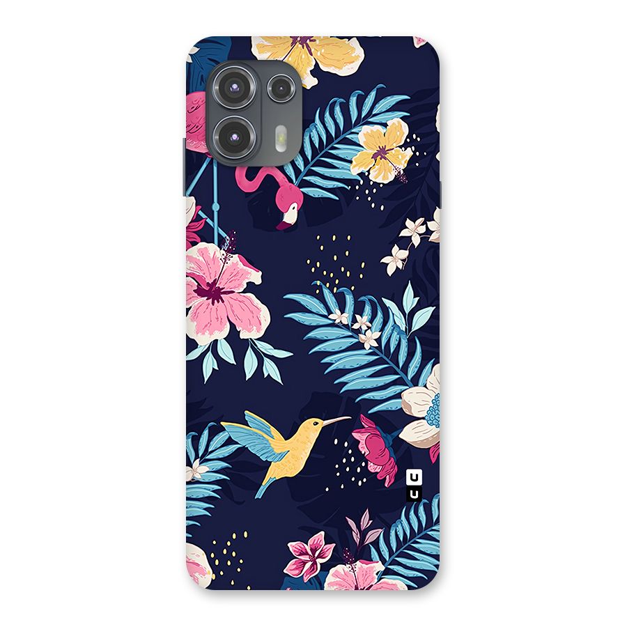 Tropical Flamingo Pattern Back Case for Motorola Edge 20 Fusion