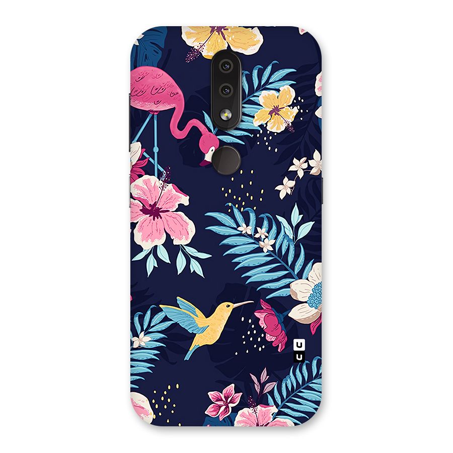 Tropical Flamingo Pattern Back Case for Nokia 4.2