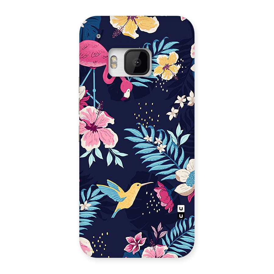 Tropical Flamingo Pattern Back Case for One M9