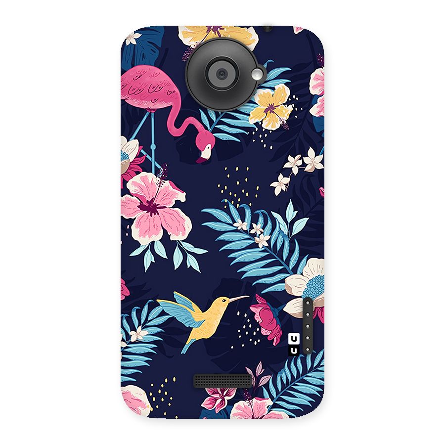 Tropical Flamingo Pattern Back Case for One X