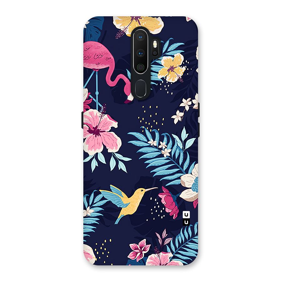 Tropical Flamingo Pattern Back Case for Oppo A5 (2020)