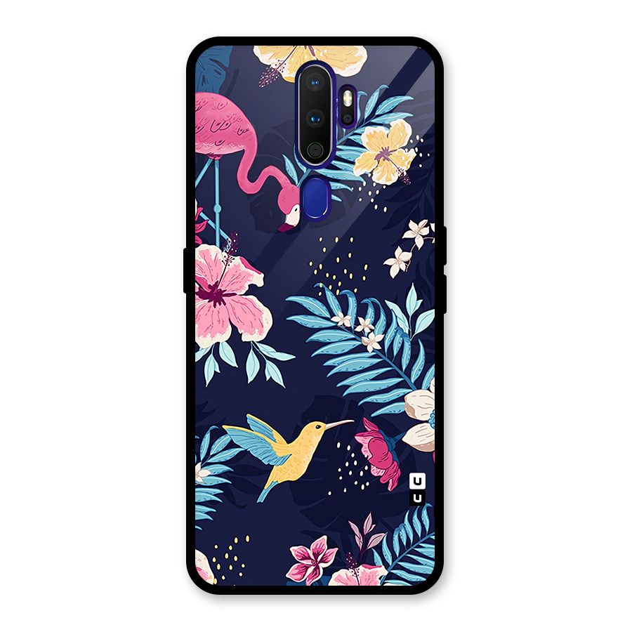 Tropical Flamingo Pattern Back Case for Oppo A9 (2020)