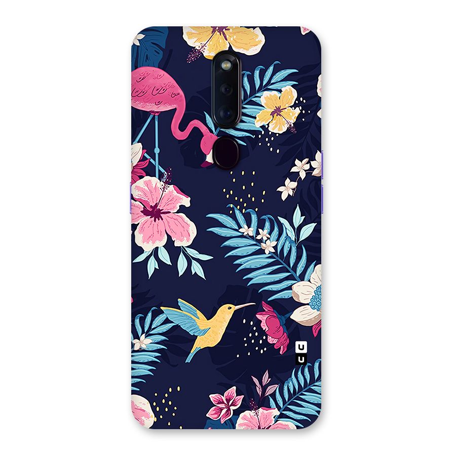 Tropical Flamingo Pattern Back Case for Oppo F11 Pro