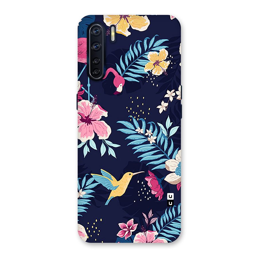 Tropical Flamingo Pattern Back Case for Oppo F15