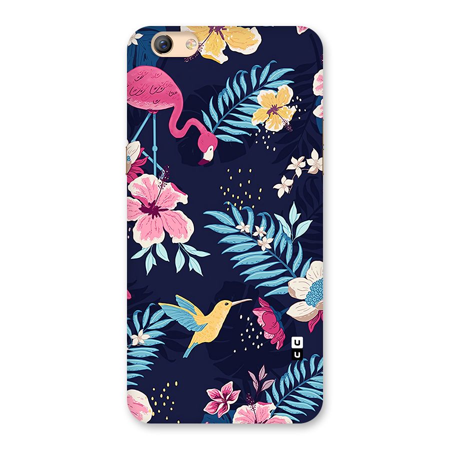 Tropical Flamingo Pattern Back Case for Oppo F3 Plus