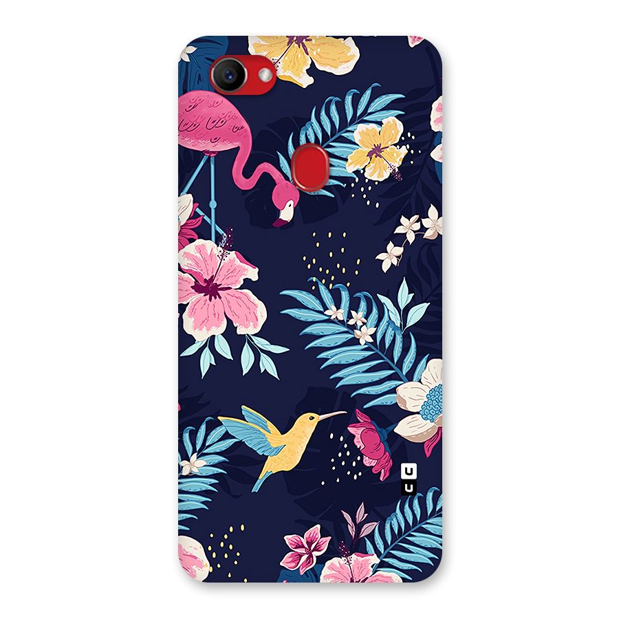 Tropical Flamingo Pattern Back Case for Oppo F7