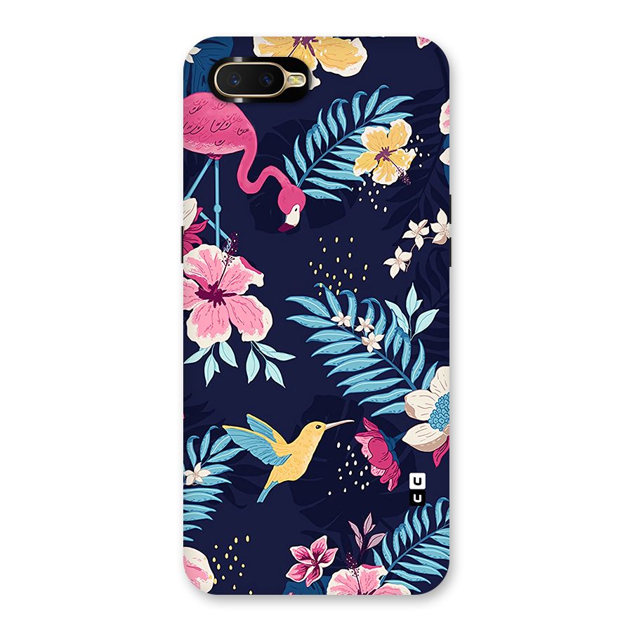 Tropical Flamingo Pattern Back Case for Oppo K1