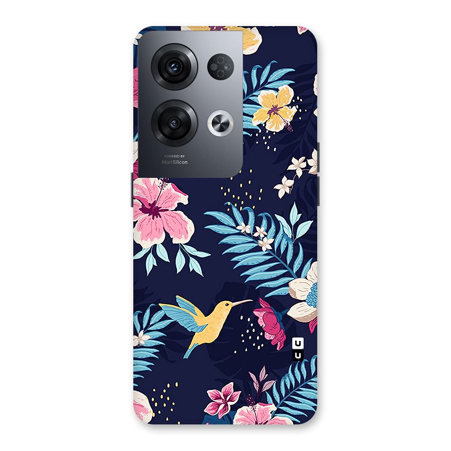 Tropical Flamingo Pattern Back Case for Oppo Reno8 Pro 5G