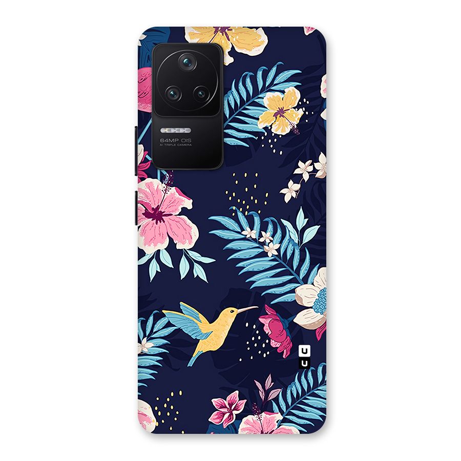 Tropical Flamingo Pattern Back Case for Poco F4 5G