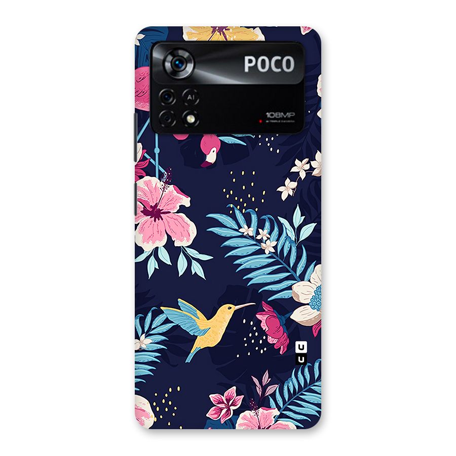 Tropical Flamingo Pattern Back Case for Poco X4 Pro 5G