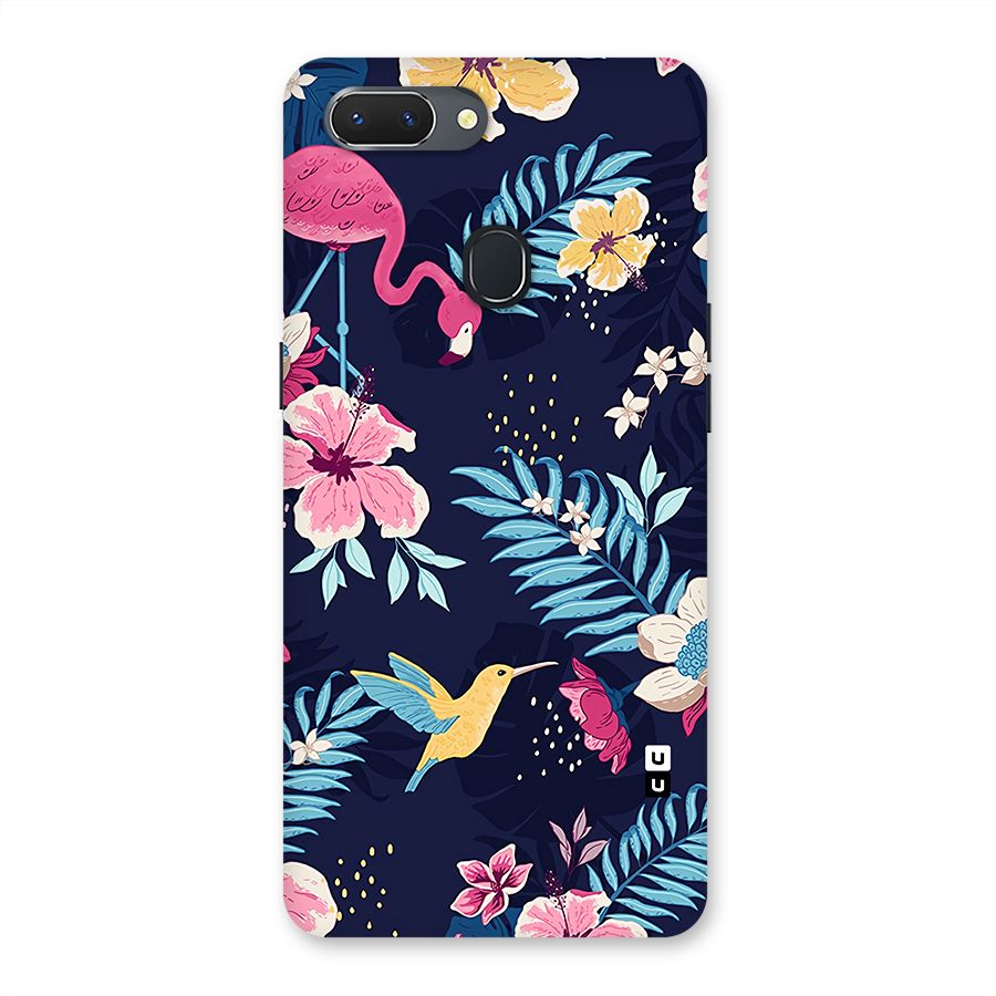 Tropical Flamingo Pattern Back Case for Realme 2