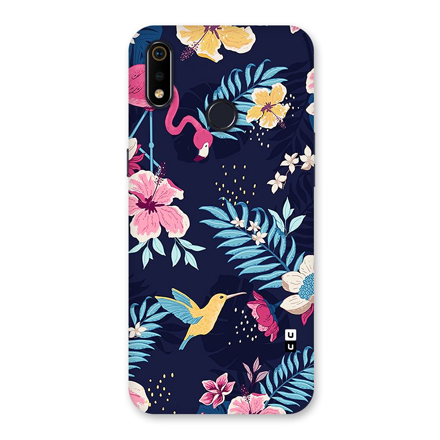 Tropical Flamingo Pattern Back Case for Realme 3i