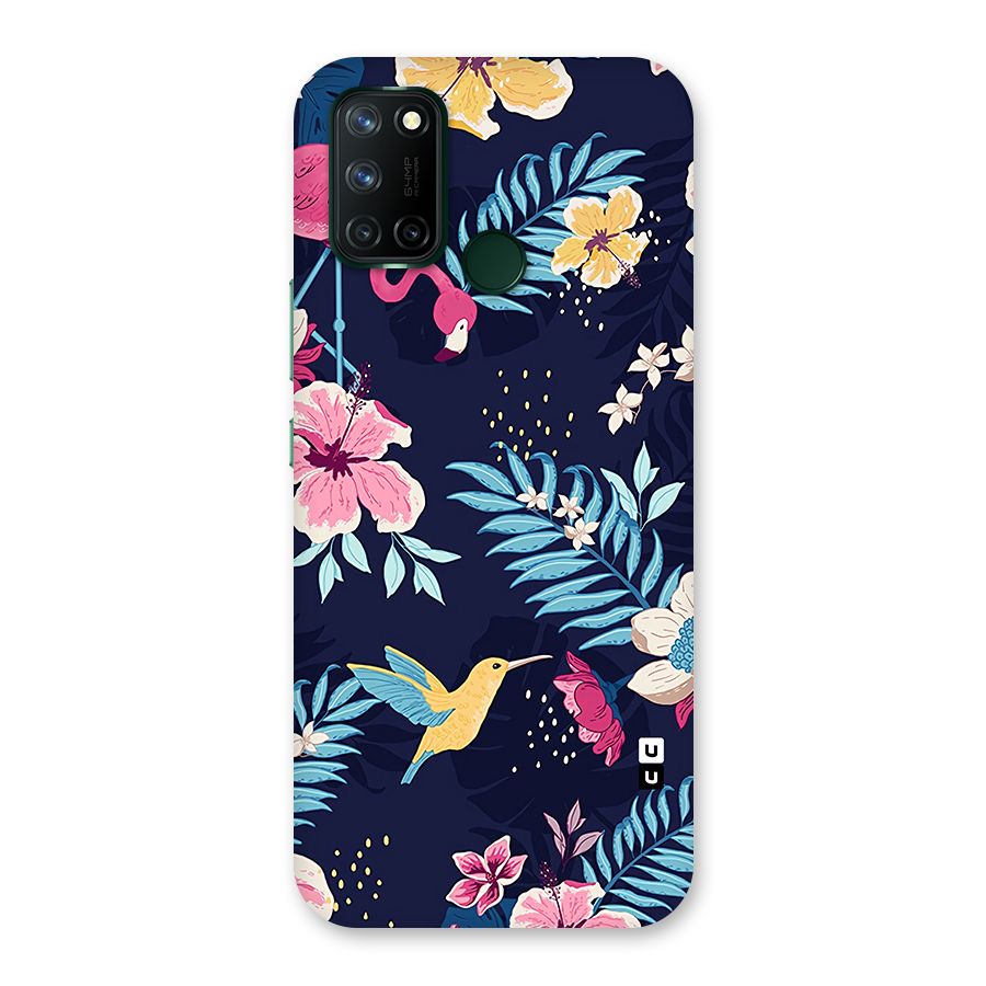 Tropical Flamingo Pattern Back Case for Realme 7i