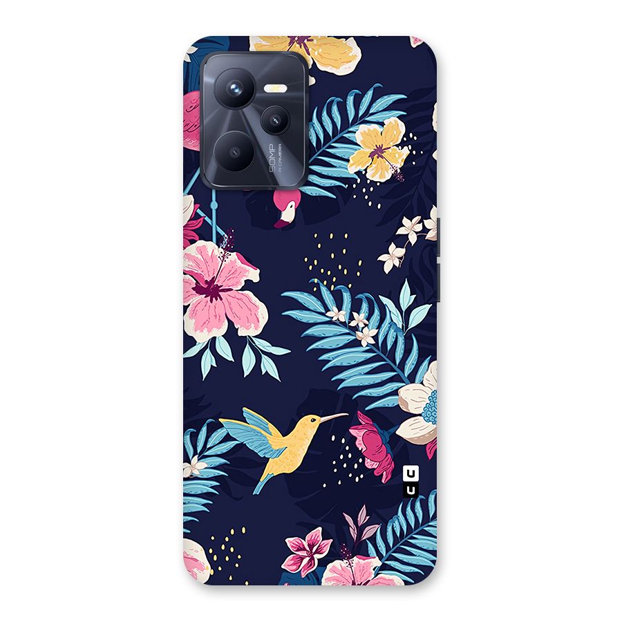Tropical Flamingo Pattern Back Case for Realme C35