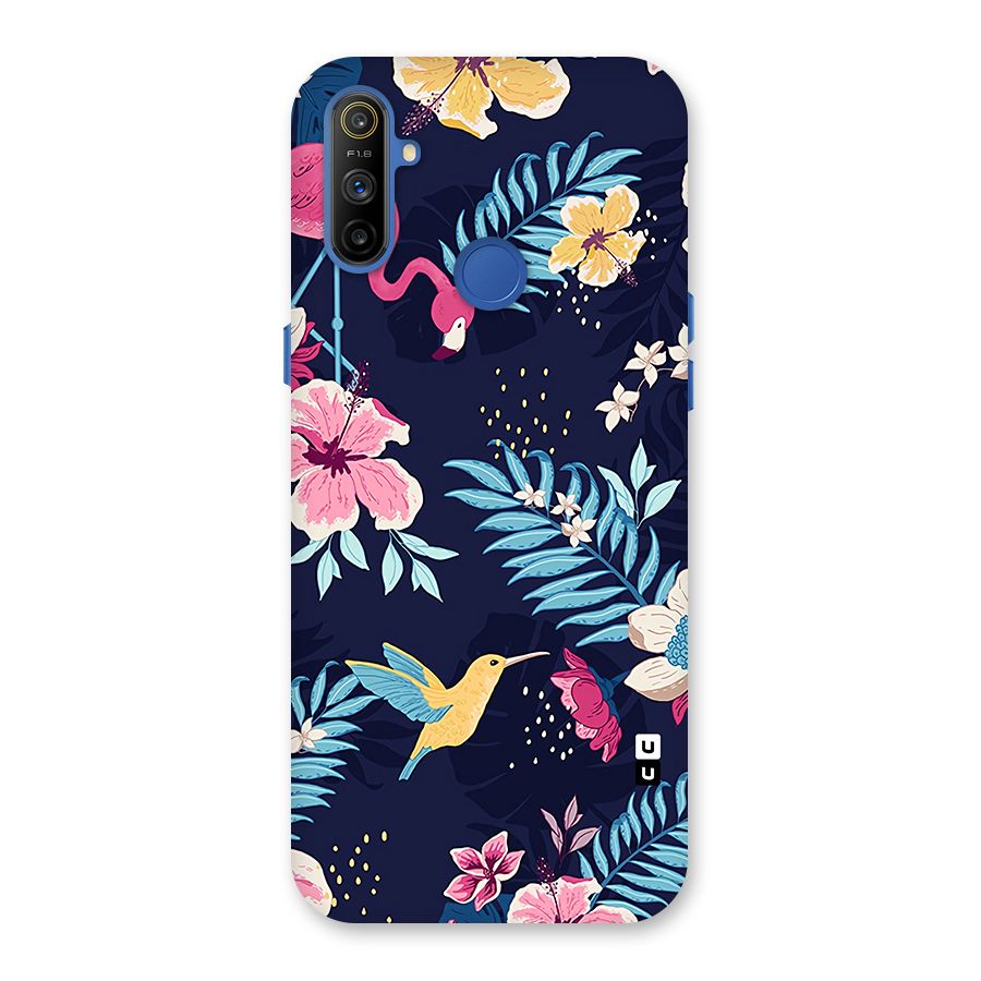 Tropical Flamingo Pattern Back Case for Realme Narzo 10A
