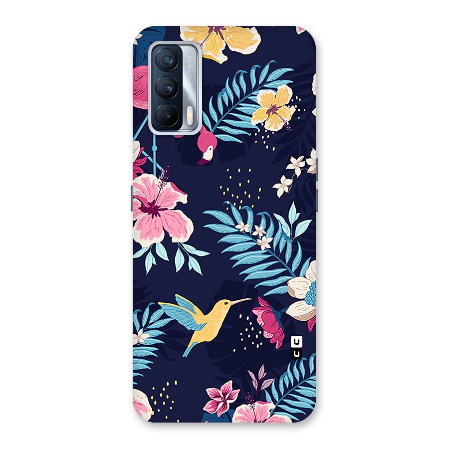 Tropical Flamingo Pattern Back Case for Realme X7