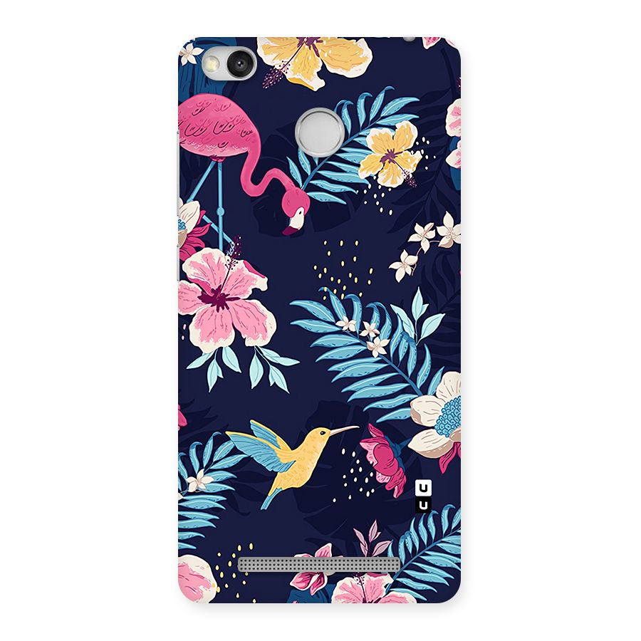 Tropical Flamingo Pattern Back Case for Redmi 3S Prime