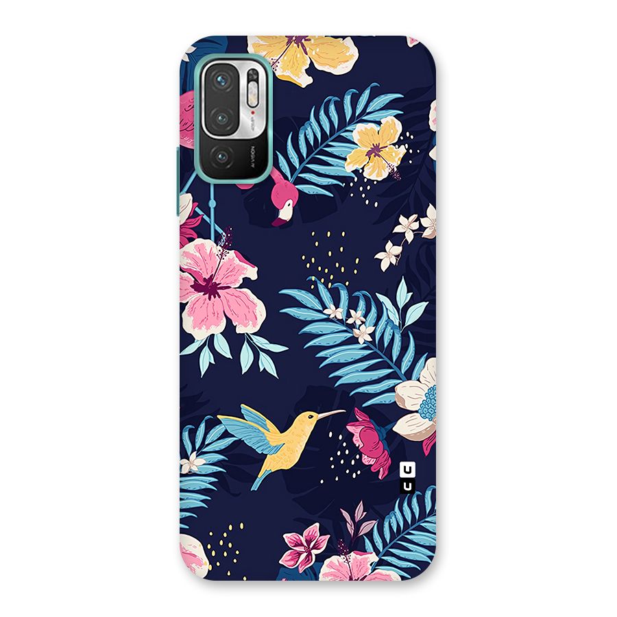 Tropical Flamingo Pattern Back Case for Redmi Note 10T 5G