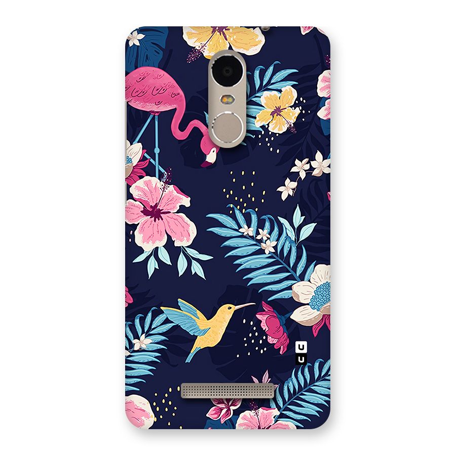 Tropical Flamingo Pattern Back Case for Redmi Note 3