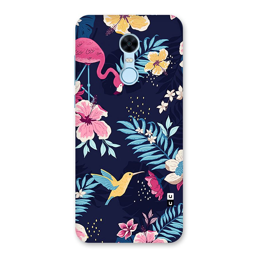 Tropical Flamingo Pattern Back Case for Redmi Note 5
