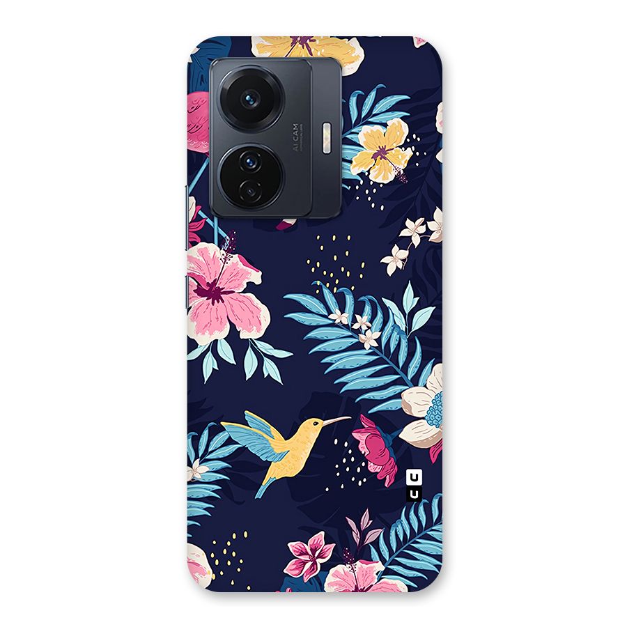 Tropical Flamingo Pattern Back Case for Vivo T1 Pro
