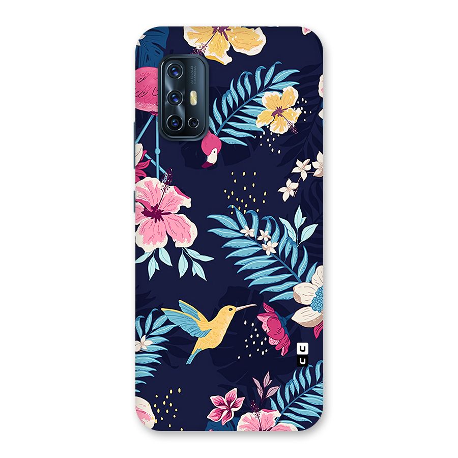Tropical Flamingo Pattern Back Case for Vivo V17