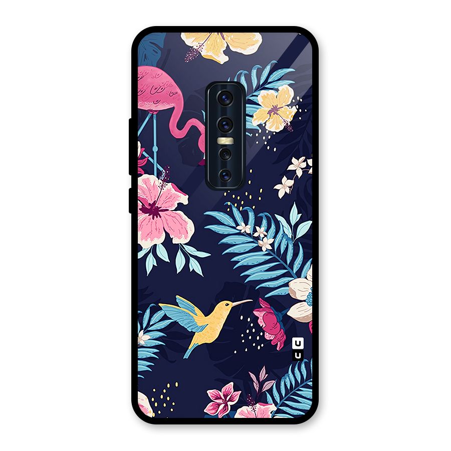 Tropical Flamingo Pattern Back Case for Vivo V17 Pro