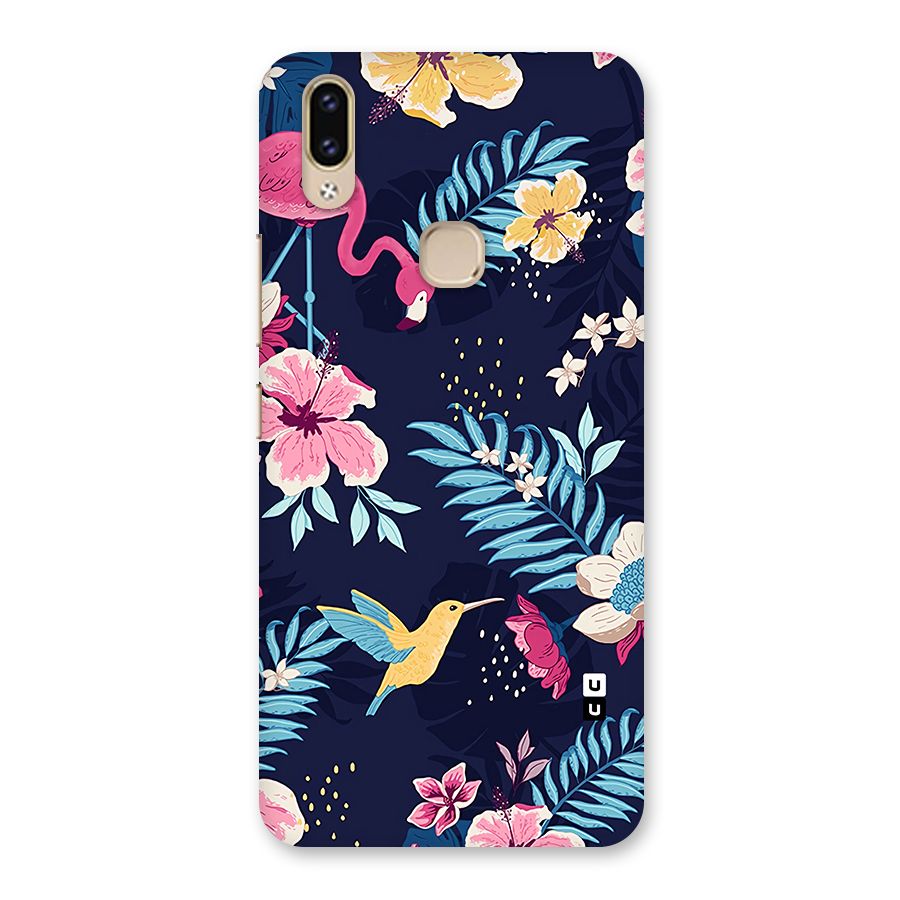 Tropical Flamingo Pattern Back Case for Vivo V9 Youth