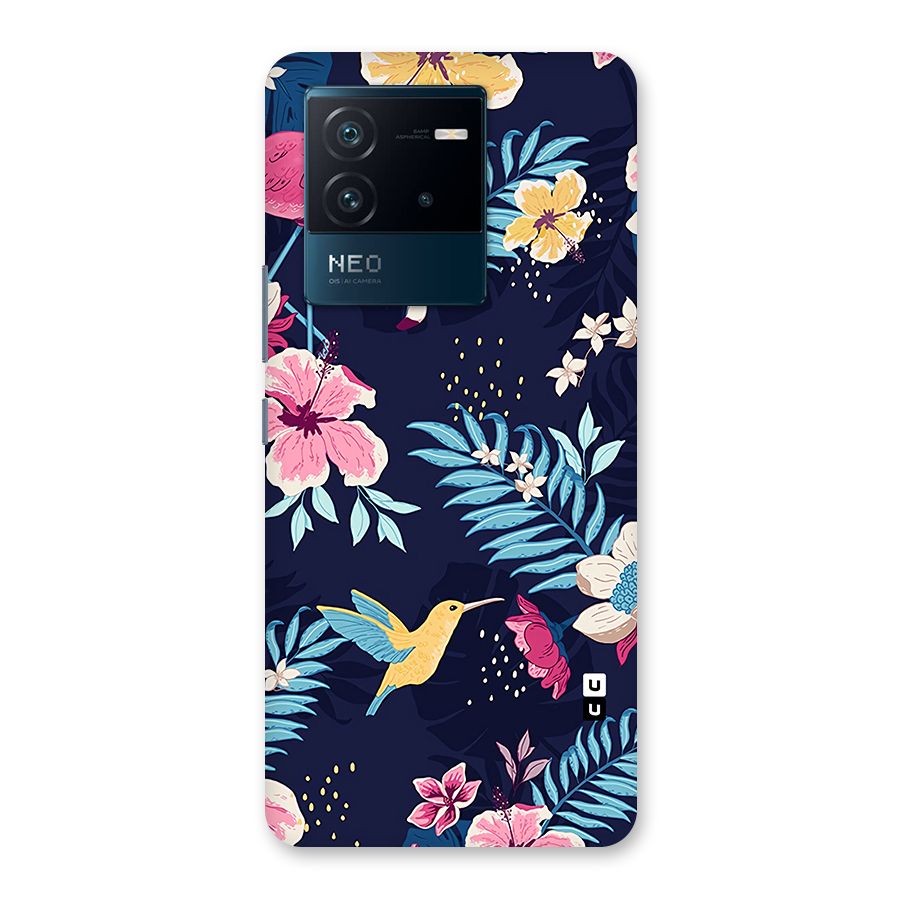 Tropical Flamingo Pattern Back Case for Vivo iQOO Neo 6 5G