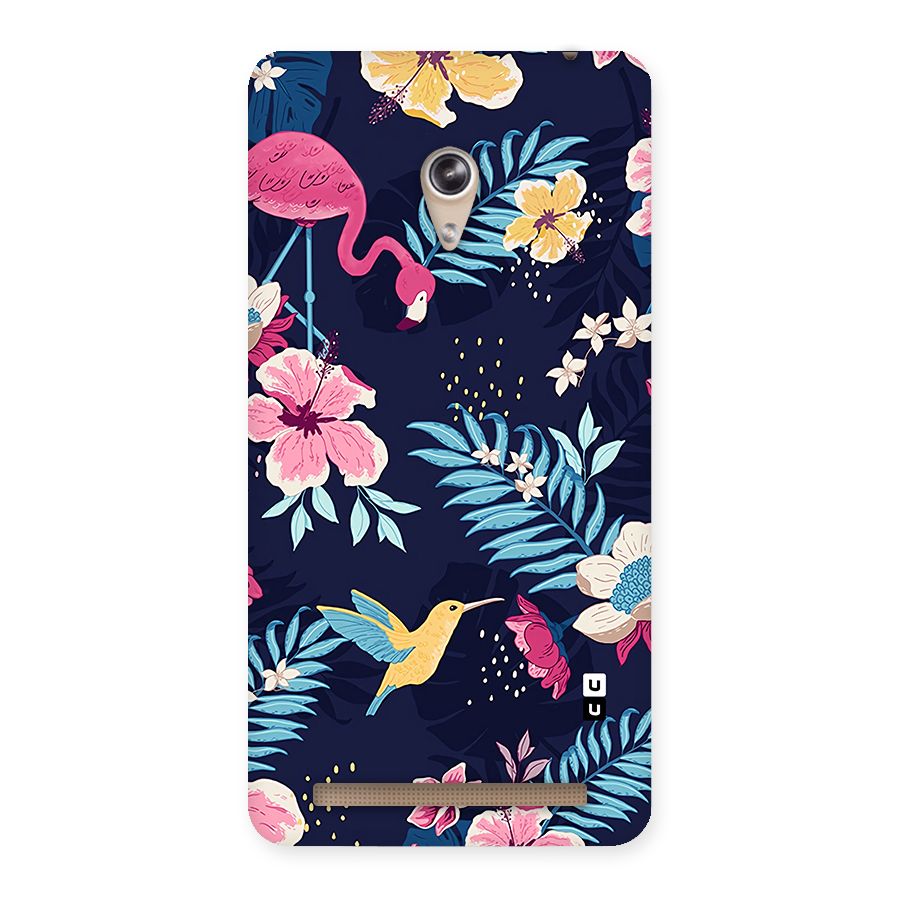 Tropical Flamingo Pattern Back Case for Zenfone 6