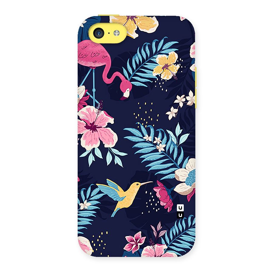 Tropical Flamingo Pattern Back Case for iPhone 5C