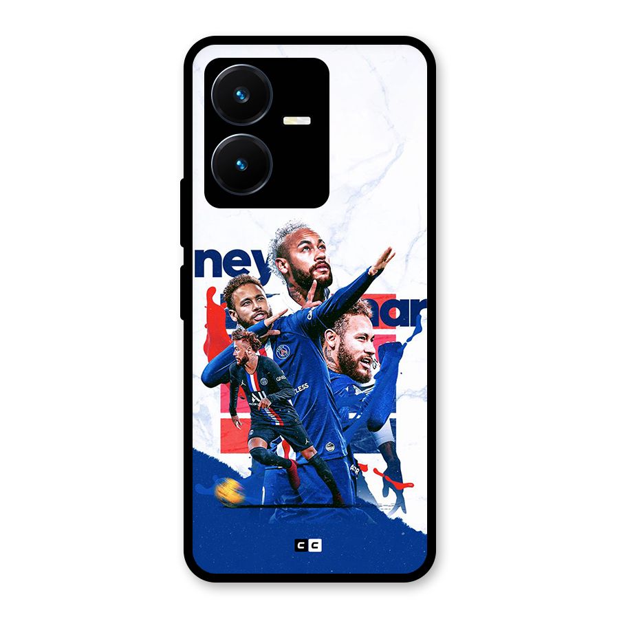 Tropical Sensation Glass Back Case for Vivo Y22s