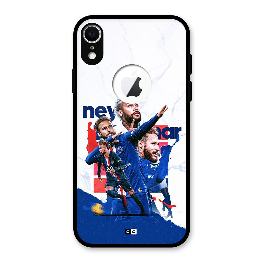 Tropical Sensation Glass Back Case for iPhone XR Logo Cut