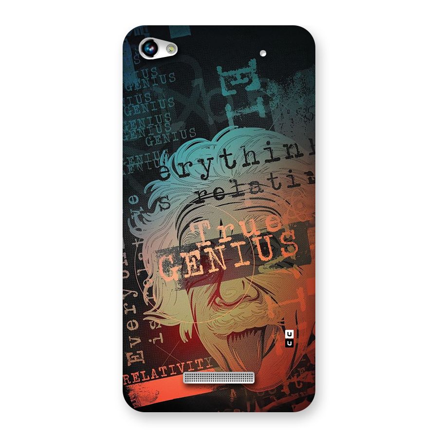 True Genius Back Case for Canvas Hue 2 A316