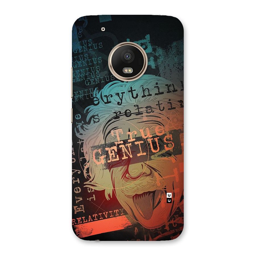 True Genius Back Case for Moto G5 Plus